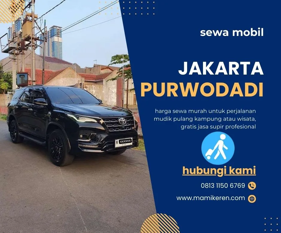 Sewa mobil Jakarta Purwodadi